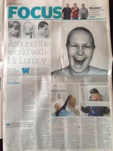 I made the NZ papers on Labour Weekend. Stoked to get a full page spread :)