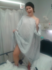 Had to get a cyst removed, almost fell off the bed! November, 2014